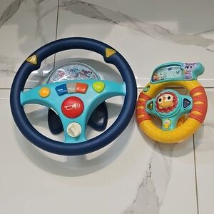 vtech and B.Toys Steering Wheel Toys Bundle